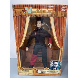 NSync Chris Kirkpatrick Collectible Marionette Doll Living Toyz 2000 Open‎ Box